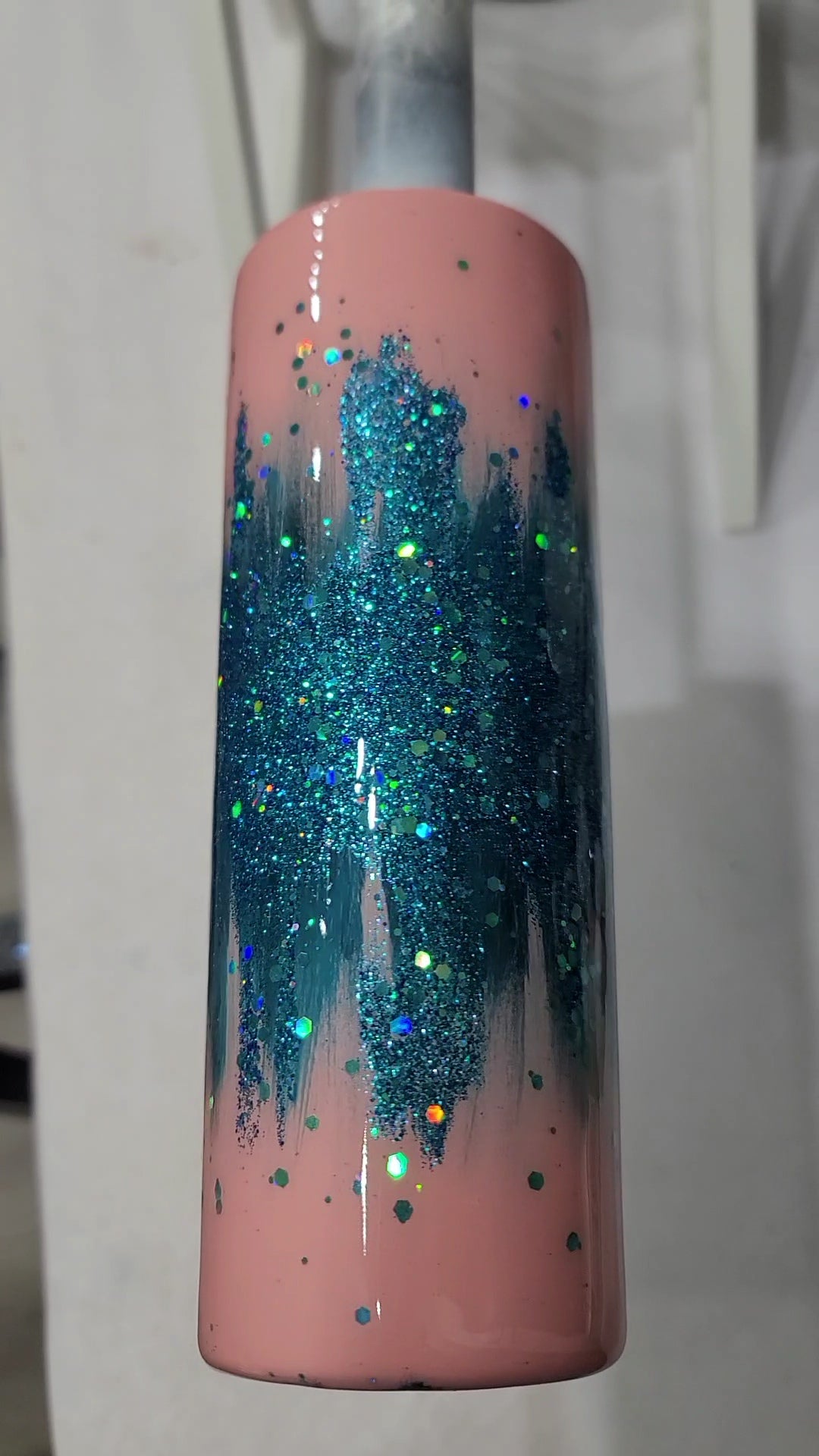 Brush Stroke Glitter Tumbler